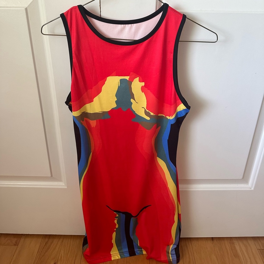 Shein Multicolored Body Heat Dress Size Small